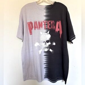 Pantera Devil Skull Split Dye T Shirt